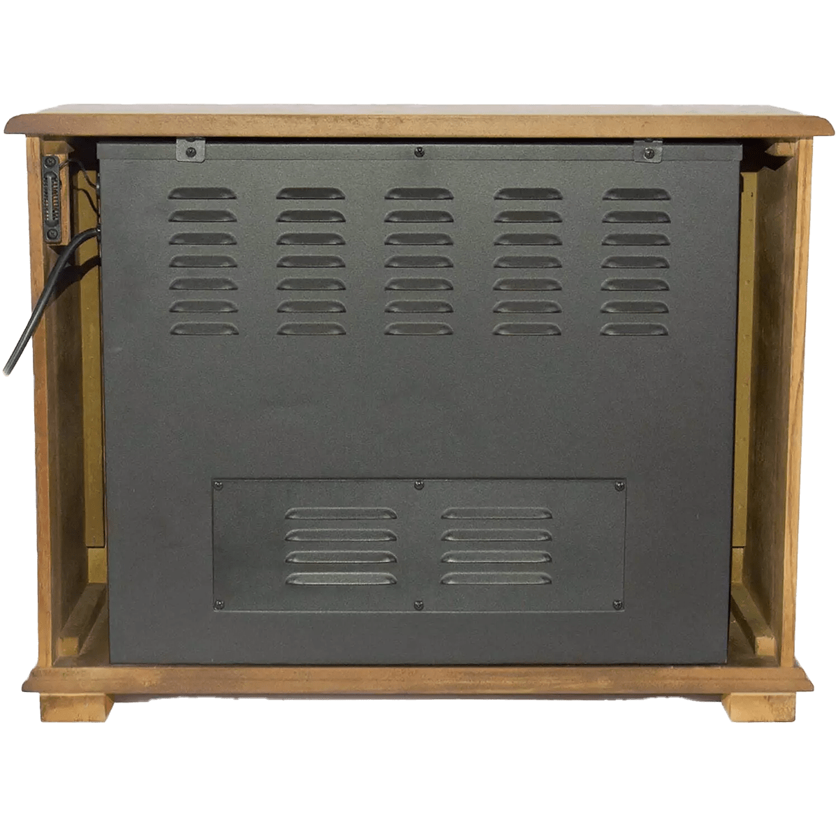 Lifesmart Medium Square Fireplace with Decorative Mantel - Back