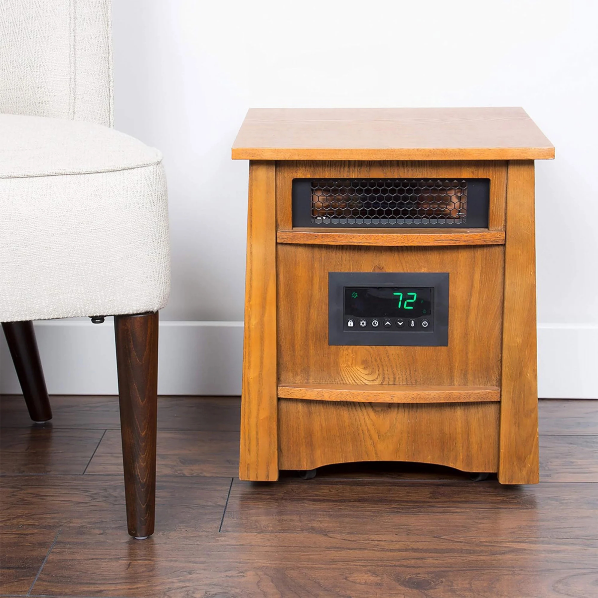 LifeSmart Infrared Heater Wood Cabinet 8 Element - Lifestyle