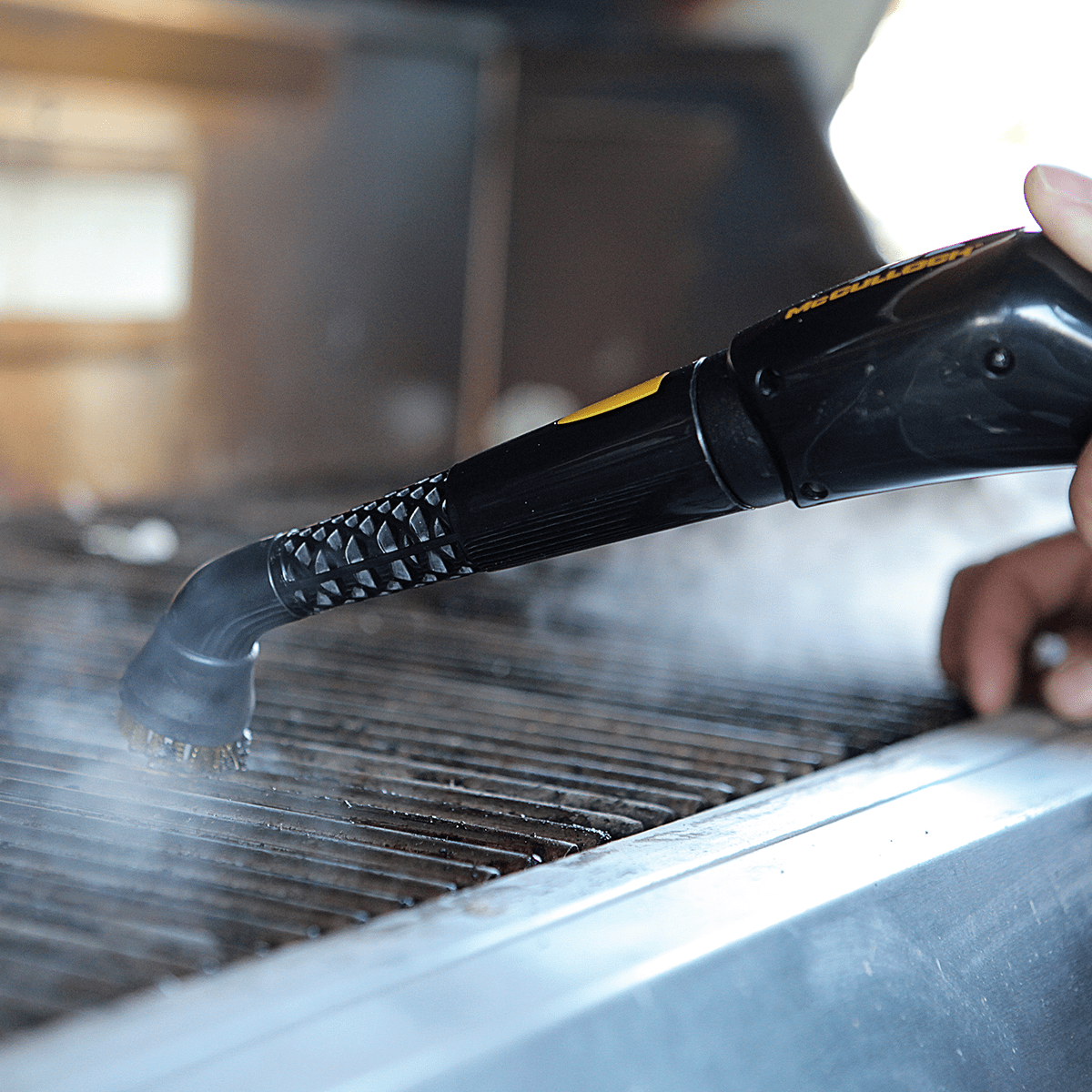 McCulloch Canister Steam System (MC1375) - Cleaning Stove top Grill