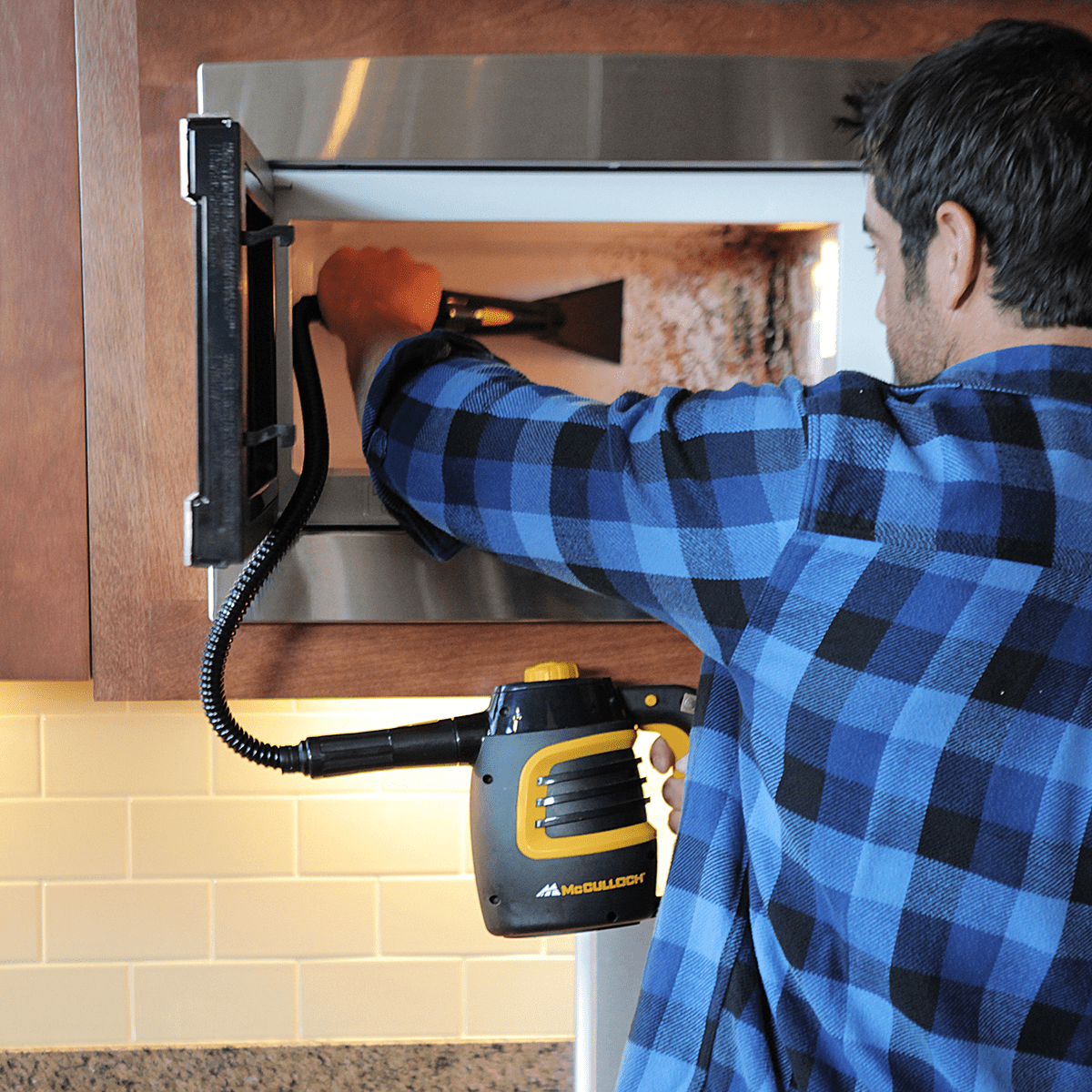 McCulloch Handheld Steam Canister (MC1230) - Cleaning Microwave