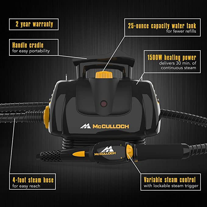 McCulloch MC1270 Portable Power Steam Cleaner - Diagram