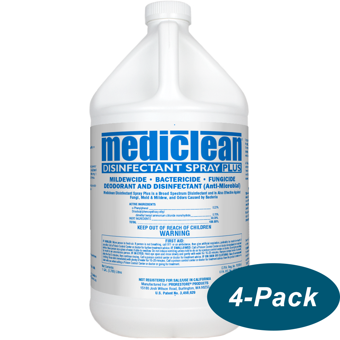 Mediclean Disinfectant Spray Plus 221522000 - 4 pack