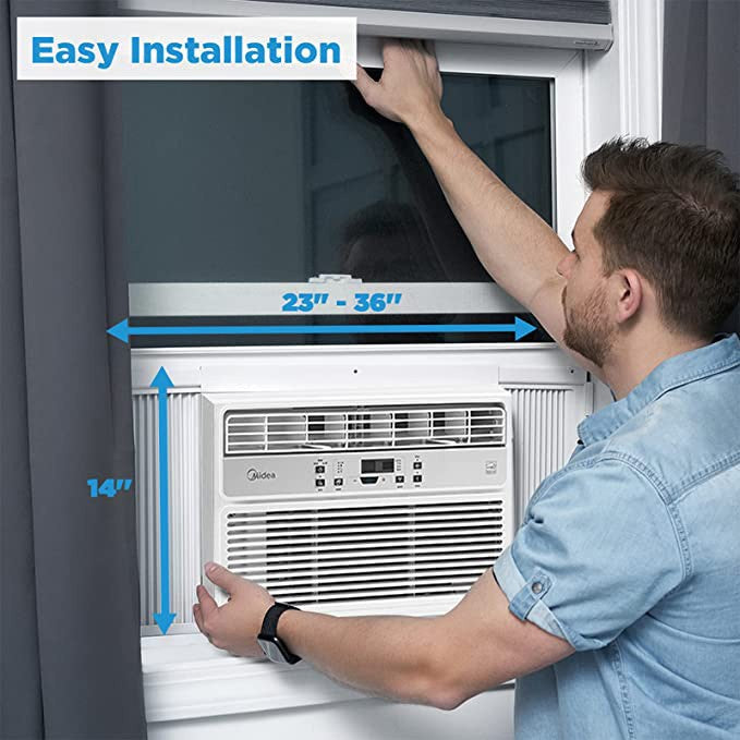 Midea 10,000 BTU EasyCool Window Air Conditioner - Easy Installation