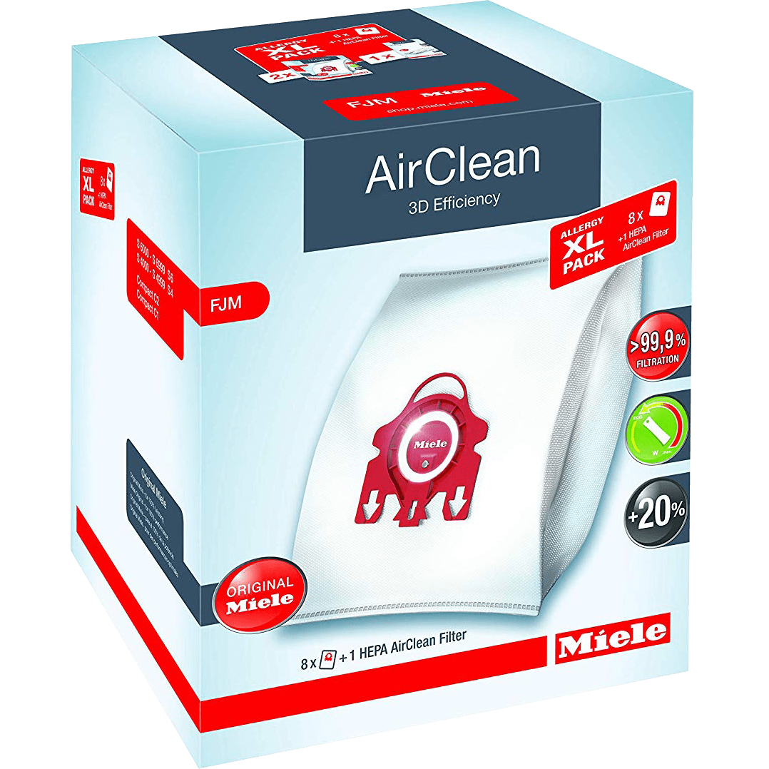 Miele AirClean 3D Allergy XL-Pack, FJM FilterBags - Box