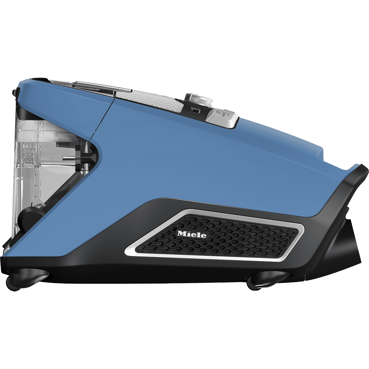 Miele Refurbished Blizzard CX1 Turbo Team Bagless Canister Vacuum - Side View