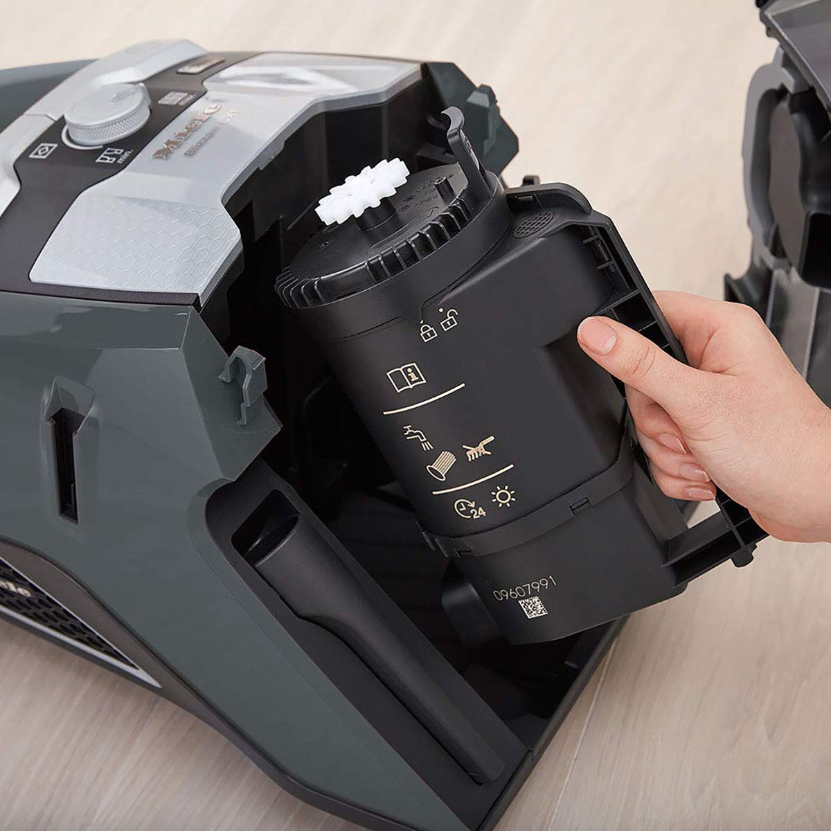 Miele Blizzard CX1 Pure Suction Bagless Canister Vacuum - Filtration System