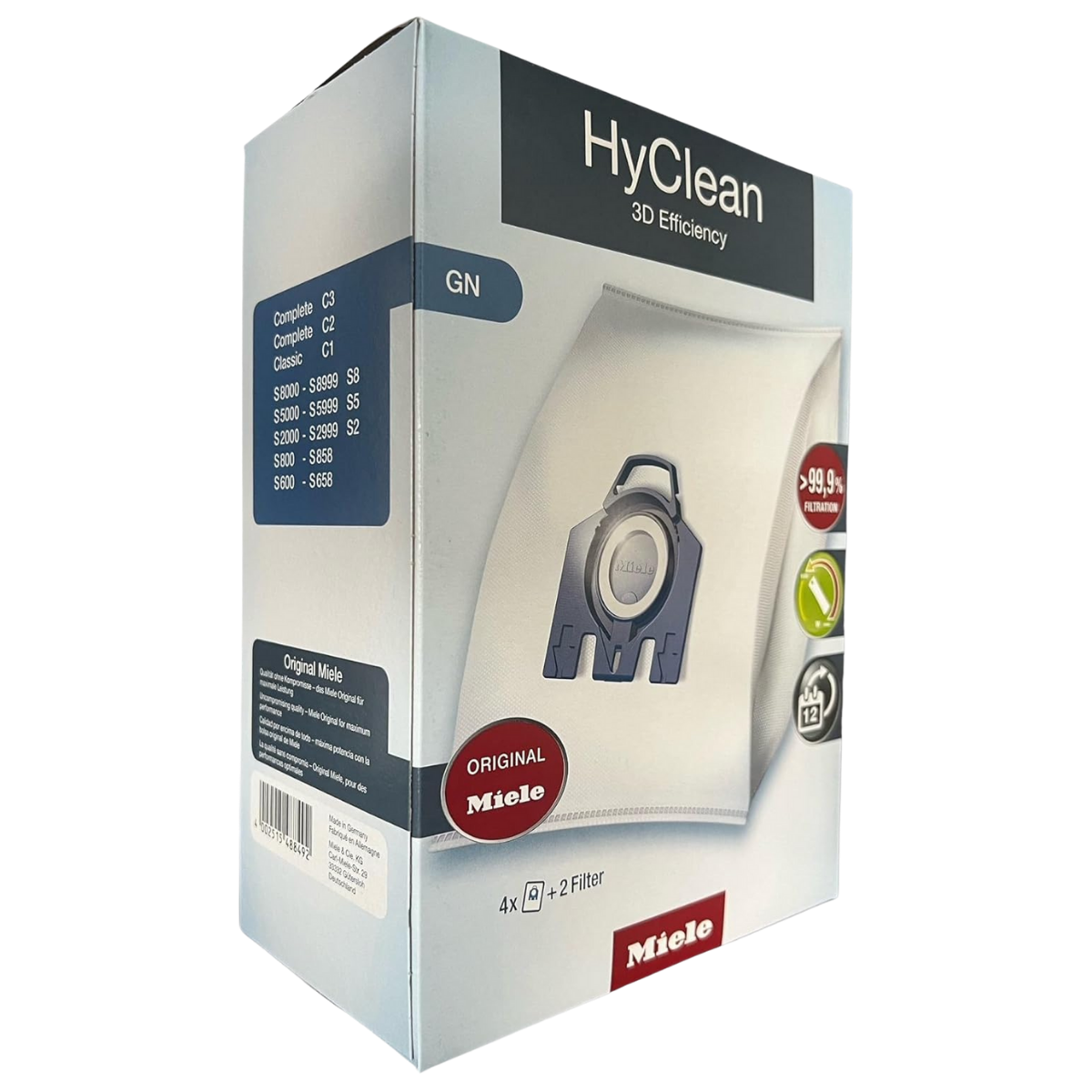 Miele GN 3D Efficiency Vacuum Bags - Angle 3
