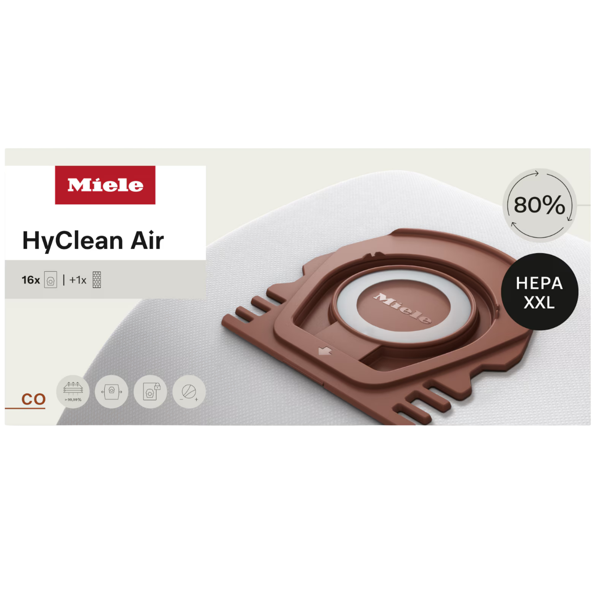 Miele HyClean CO Performance Pack w/ HA50 16 Pack - Front