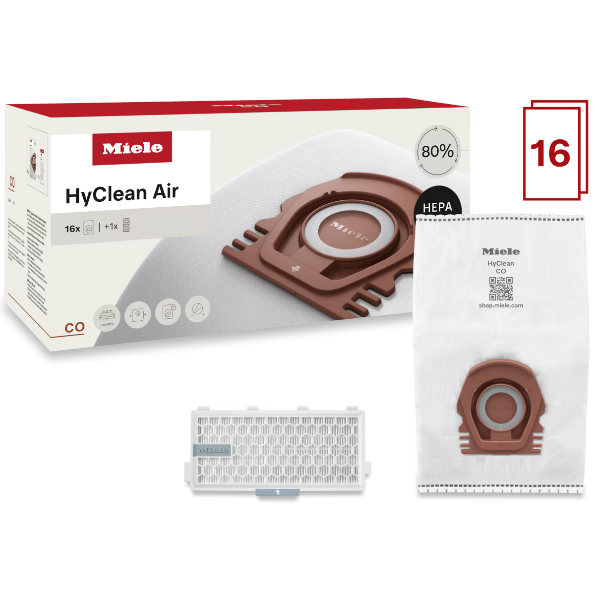 Miele HyClean CO Performance Pack w/ HA50 16 Pack - Set
