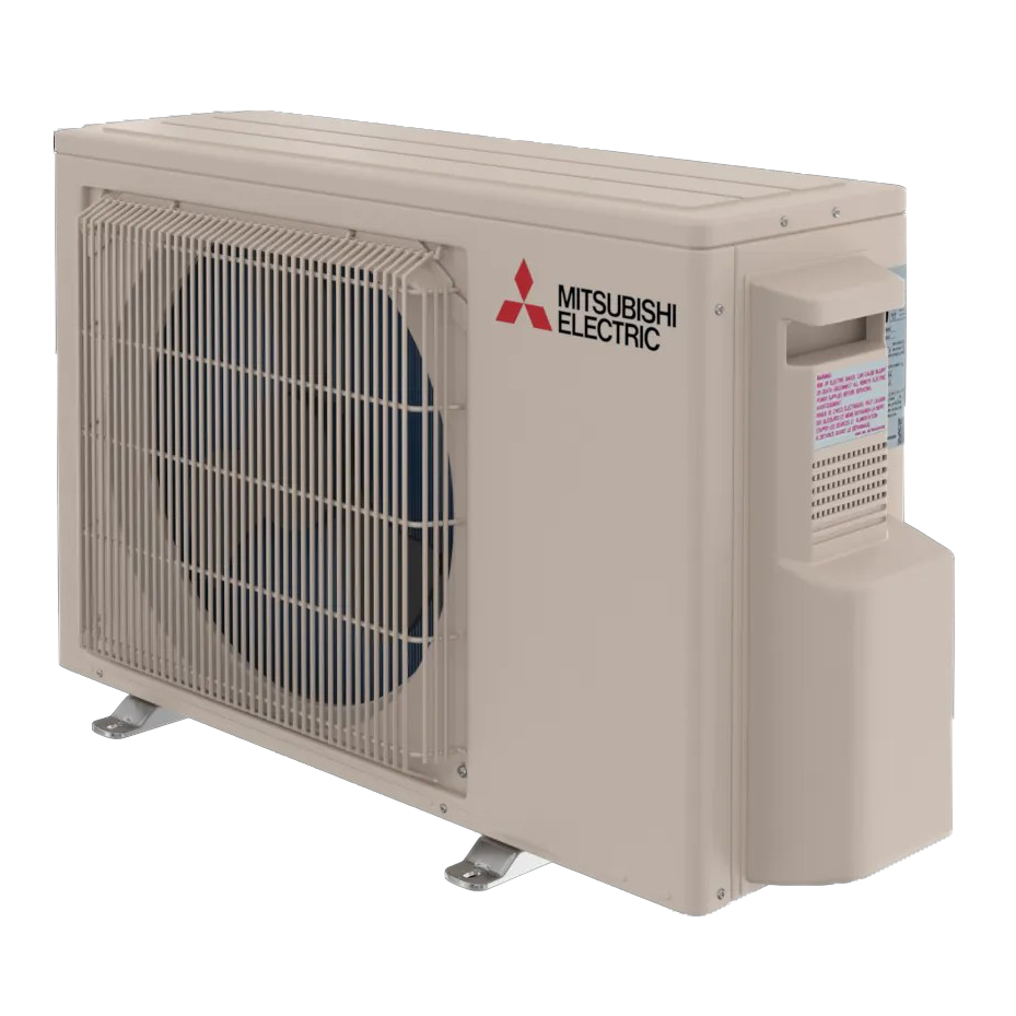 Mitsubishi 18 SEER2 9,000 BTU WR Series Mini Split w/Heat Pump Outdoor Unit - Angle 2