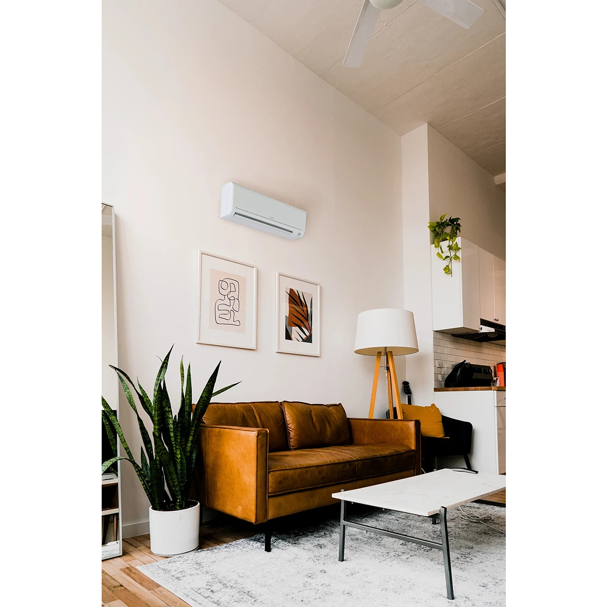 Mitsubishi HX Series 24000 BTU Ductless Mini Split - Lifestyle 2