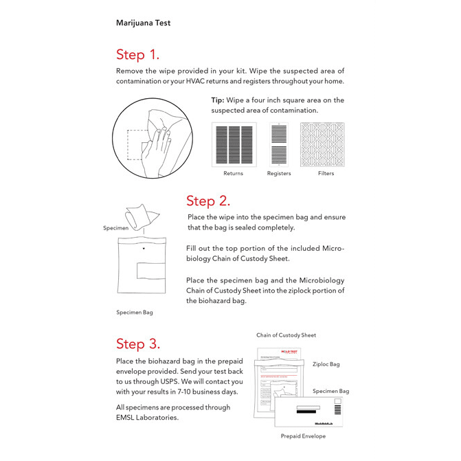 Mold Test Company DIY Marijuana Test Kit - Infographic 3