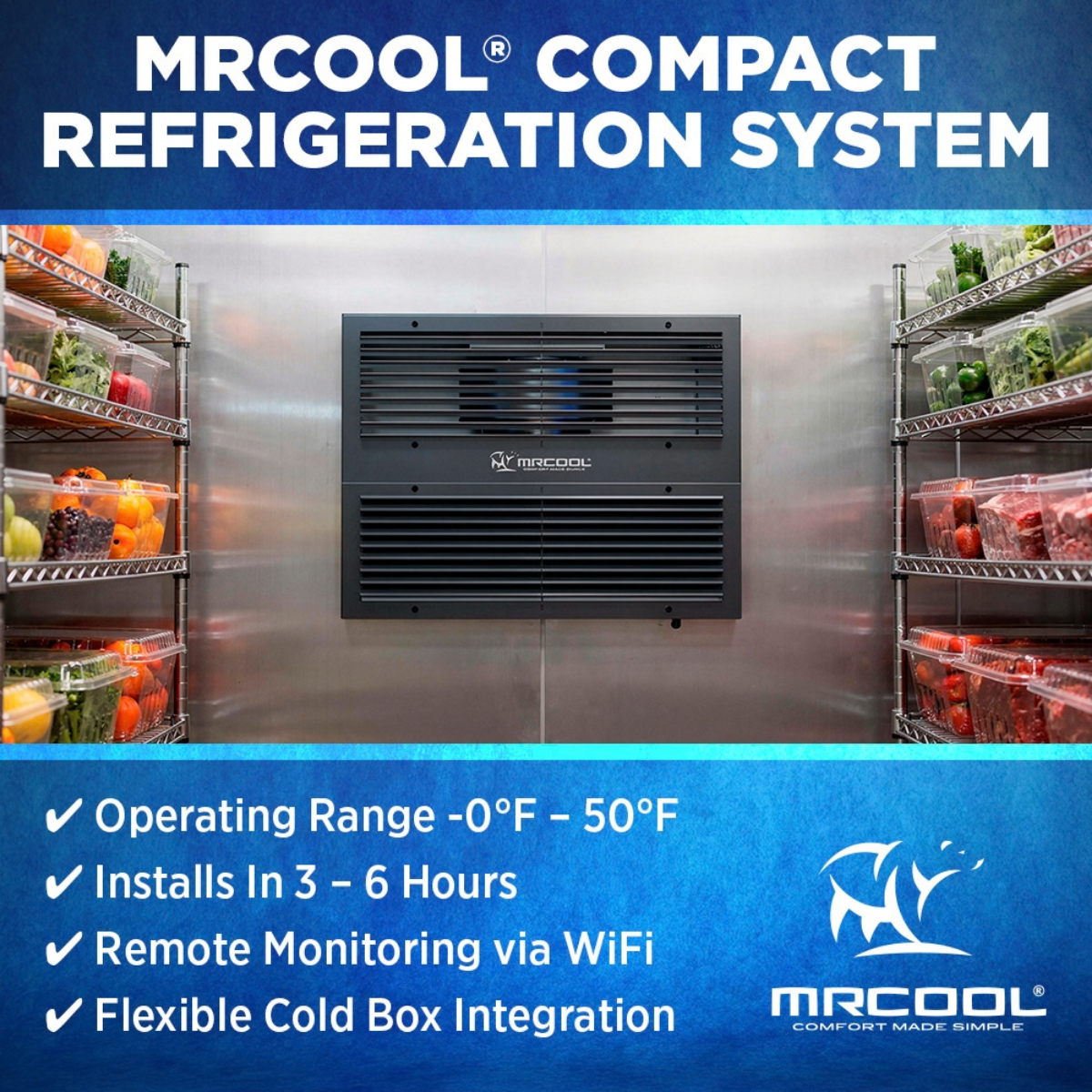 MRCOOL 12,000 BTU Compact Refrigeration System - Infographic 1