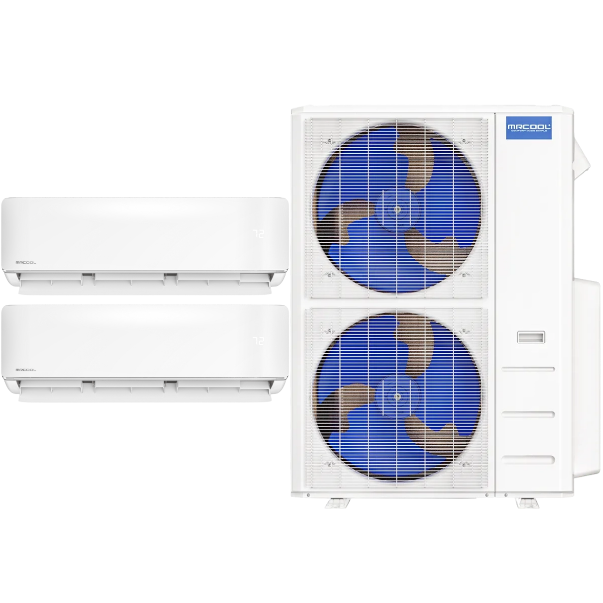 MRCOOL DIY 5th Gen 48,000 BTU Dual Zone Mini Split 24k+ 24k - Main