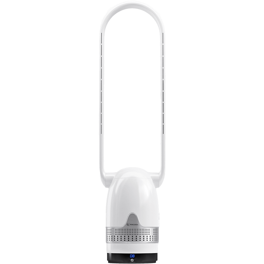 MRCOOL MRBREEZE Bladeless Oval Fan and Air Purifier - Silver