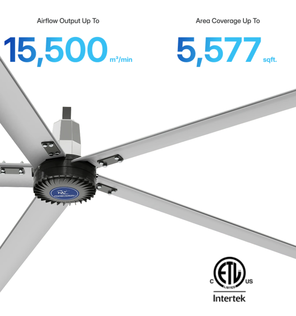MRCOOL CoolBlade HVLS Industrial Fan cuts heat and cuts costs
