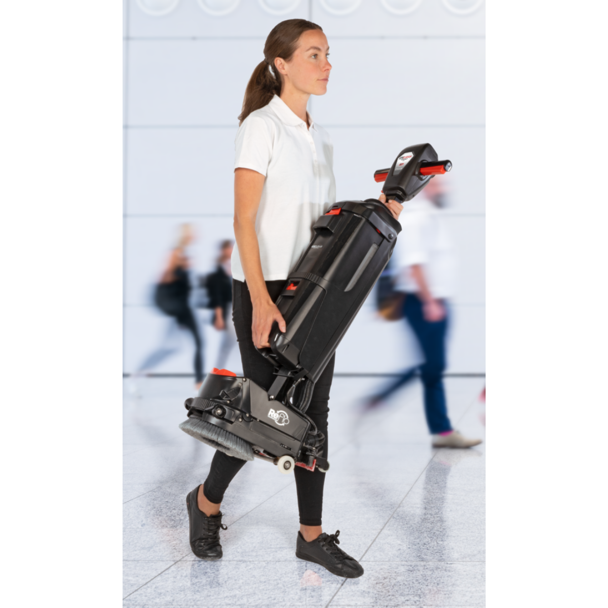 NaceCare NCC220NX Ultra-Compact Battery Floor Scrubber - Lifestyle 2