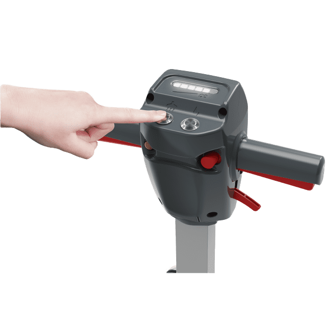 NaceCare Ultra-Compact Battery Operated Floor Scrubber - controls