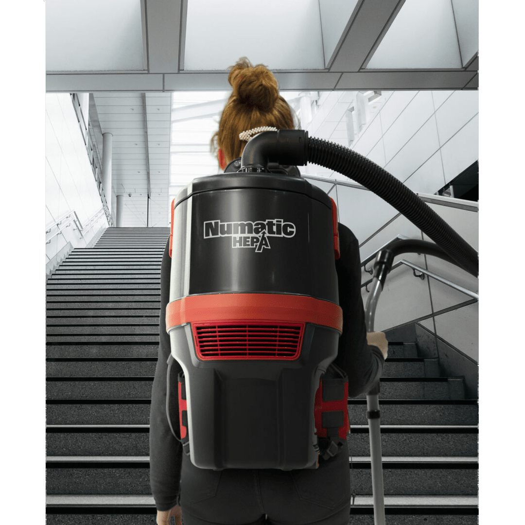 NaceCare RBV150NXH Battery Powered HEPA Backpack Vacuum - Lifestyle 1