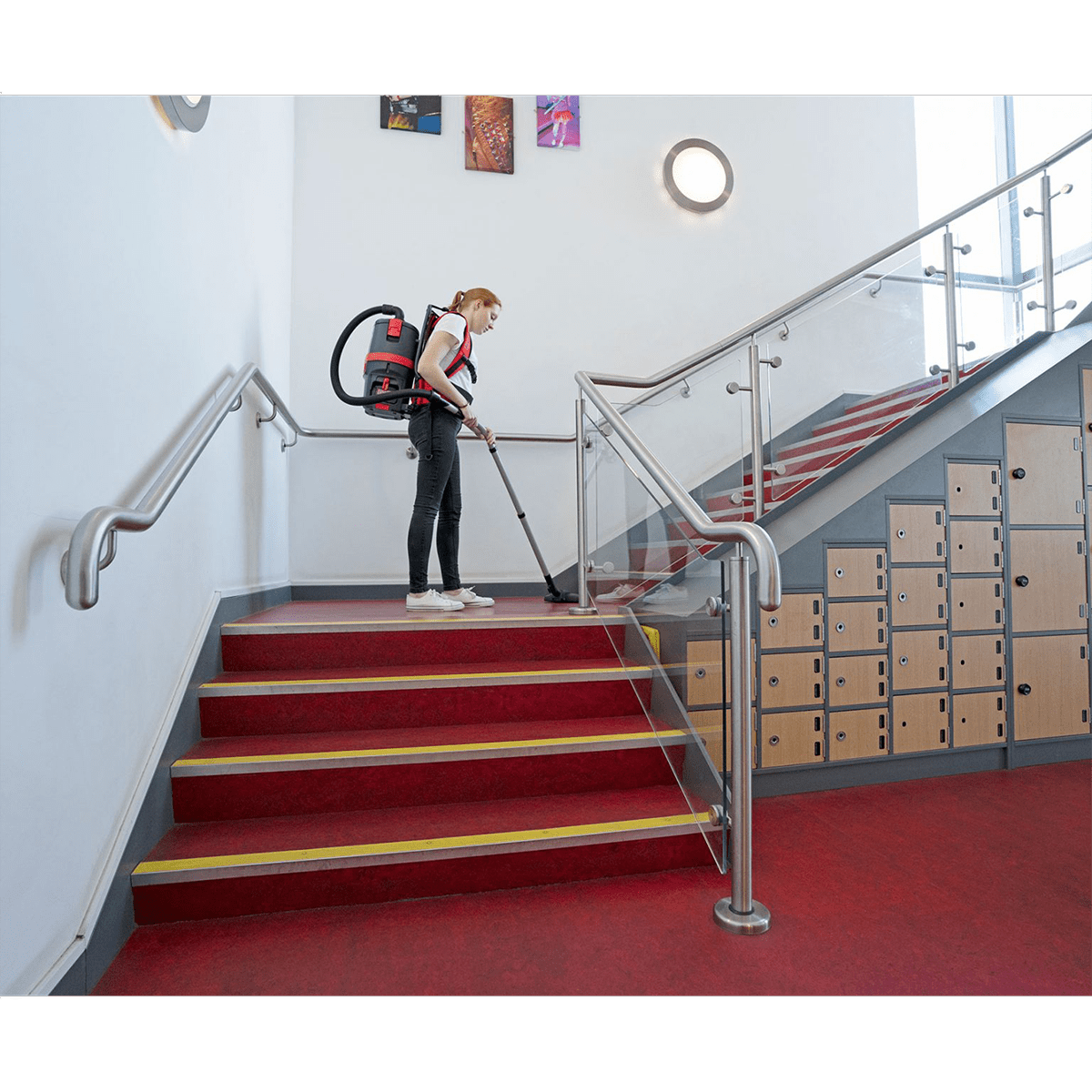 NaceCare RBV150NXH Battery Powered HEPA Backpack Vacuum - Lifestyle 4