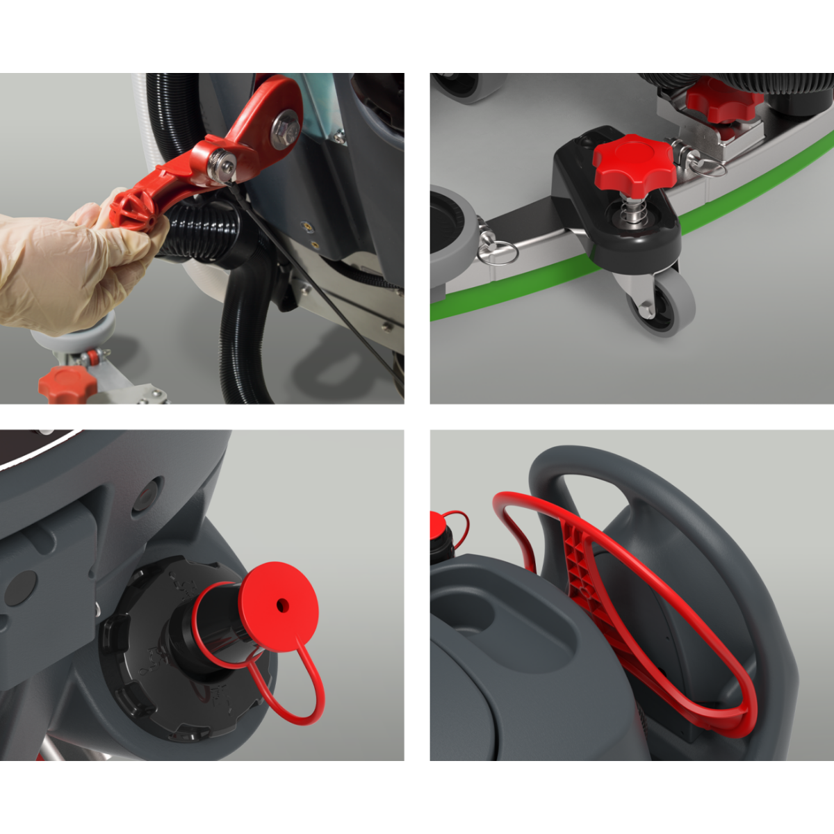 NaceCare TBL 1120 20" Battery Walk Behind Floor Scrubber - Mashup 1