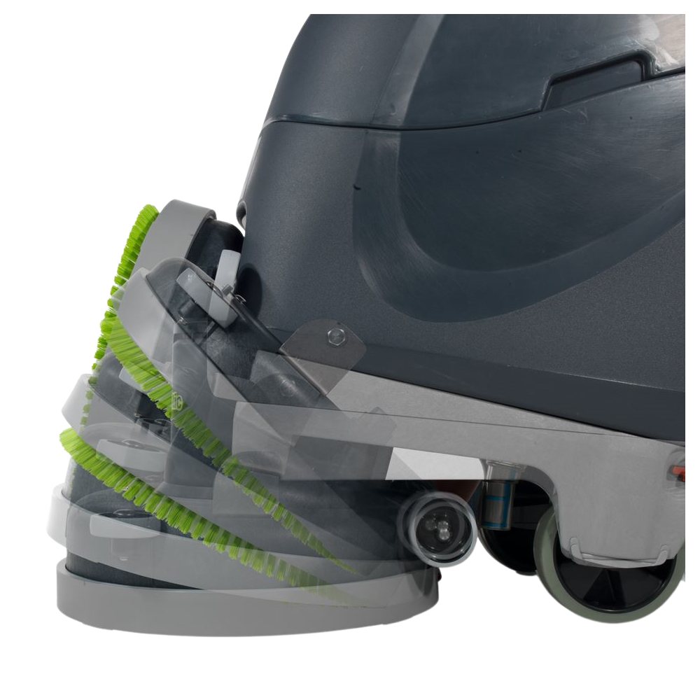 NaceCare TT 1120 20" Walk Behind Electric Floor Scrubber w/ Pad Driver - Flip up Head