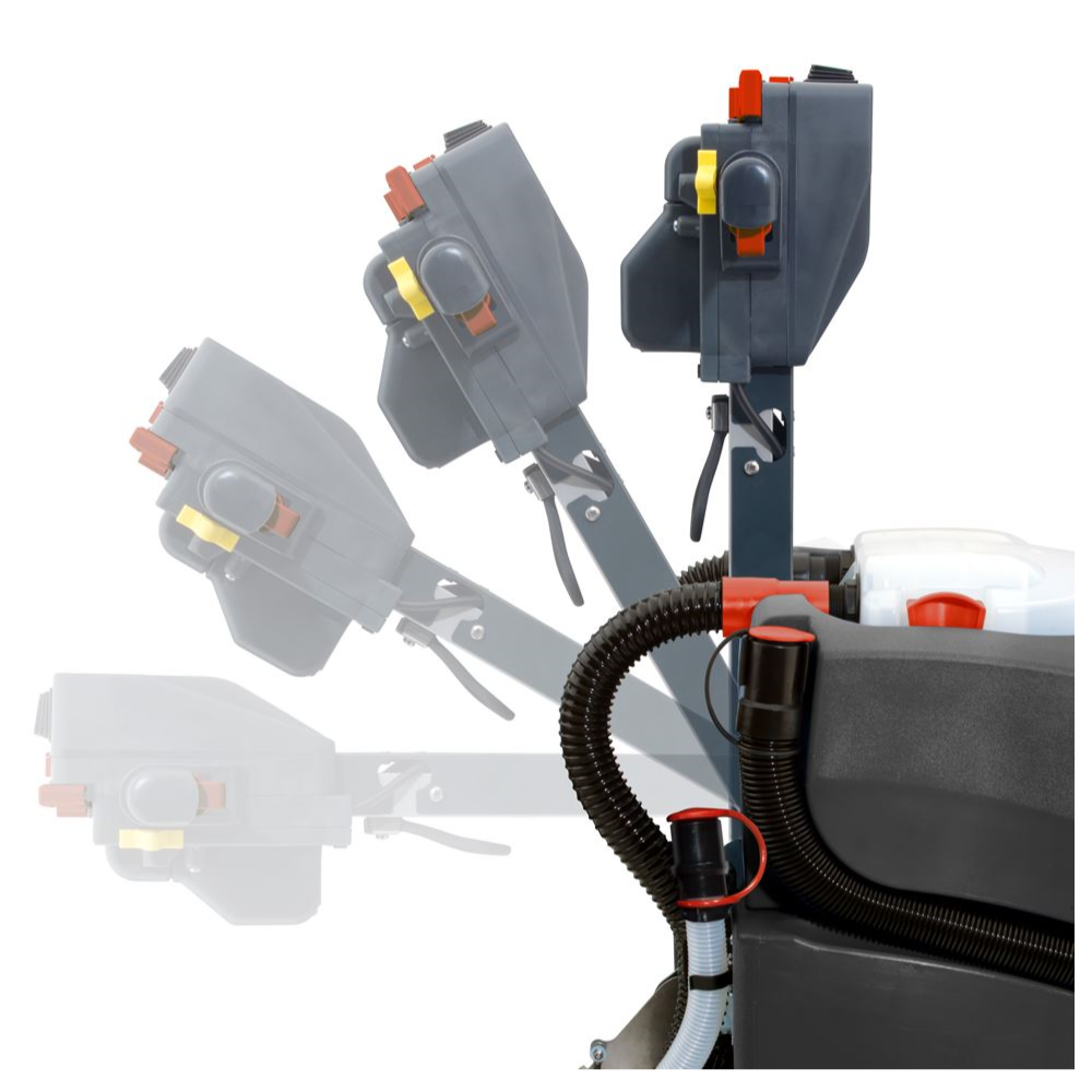 NaceCare TT 1120 20" Walk Behind Electric Floor Scrubber w/ Pad Driver - Handle