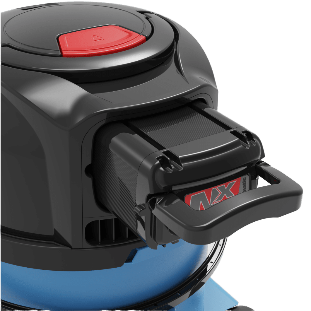 NaceCare WVB 370NX Wet/Dry Battery Vacuum - closeup