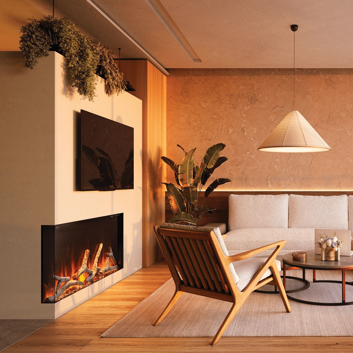 Napoleon Astound FlexMount Electric Fireplace 50 Inch - Lifestyle 1