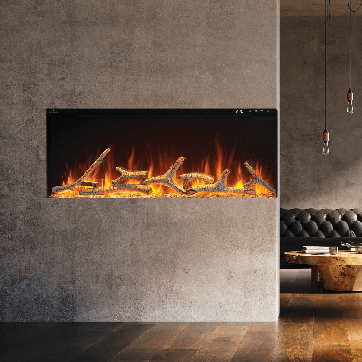 Napoleon Astound FlexMount Electric Fireplace 62 Inch - Lifestyle 1