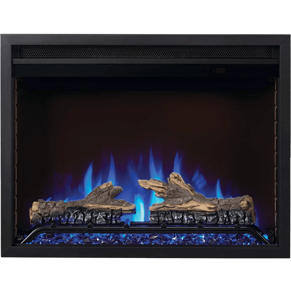 Napoleon Cineview Electric Fireplace Insert - Blue Fire with Log Set