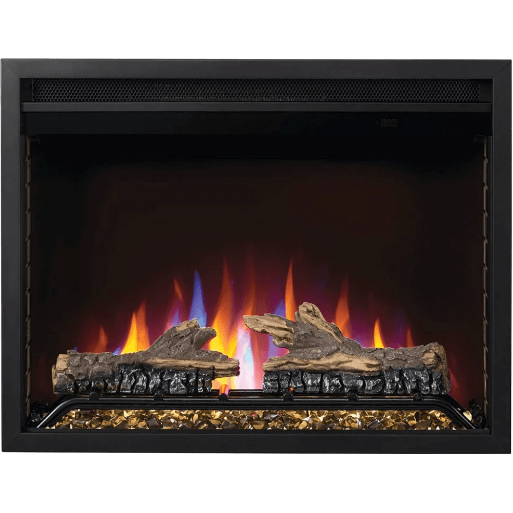 Napoleon Cineview Electric Fireplace Insert - Multi-Color Flame with Log Set