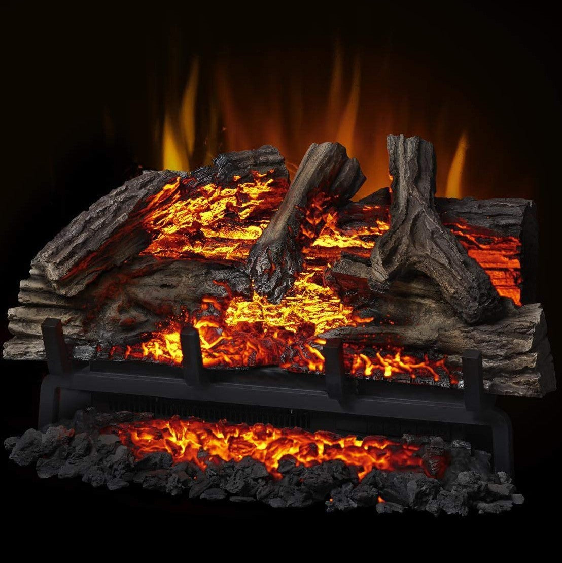 Napoleon Woodland Electric Fireplace Insert/Log Set - 27 Inch Insert at Angle