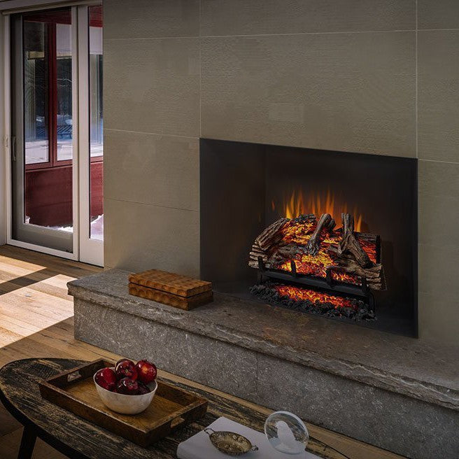 Napoleon Woodland Electric Fireplace Insert/Log Set - 27 Inch Fireplace Insert in Living Room