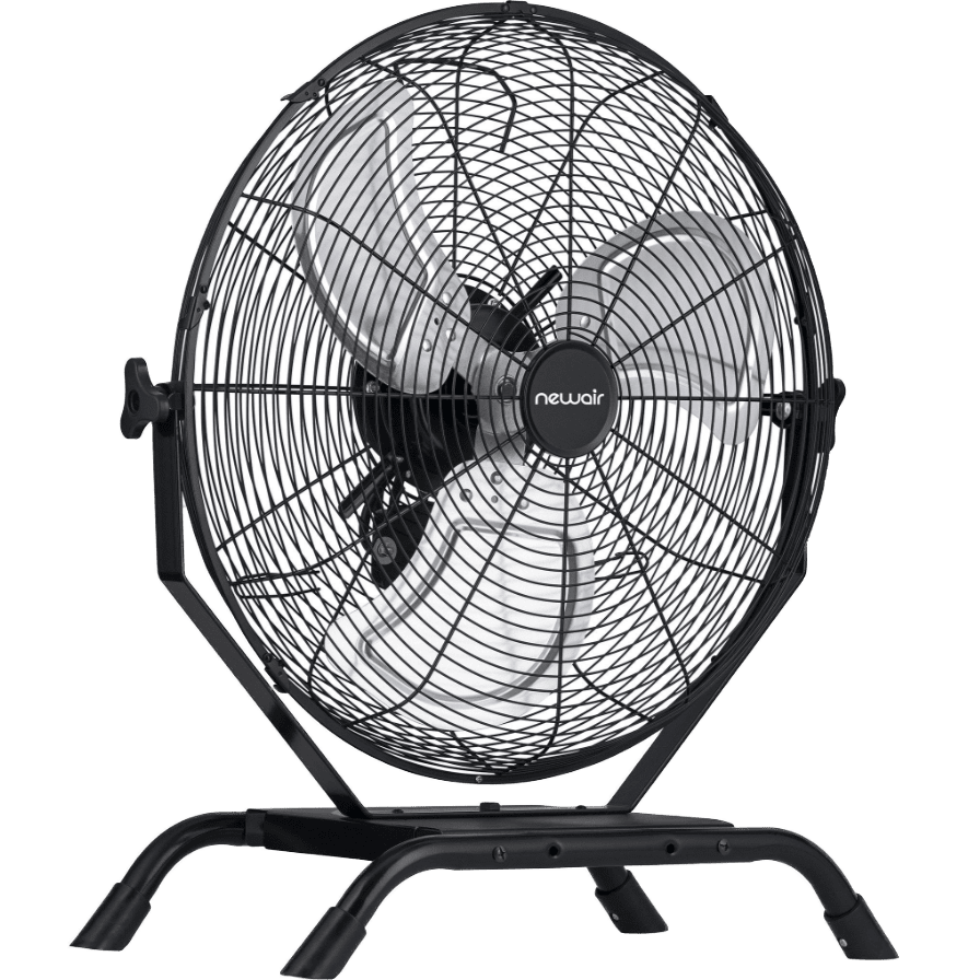 NewAir Outdoor Rated High Velocity 3-Speed Fan - 20-In. Floor or Wall Mount - Angle