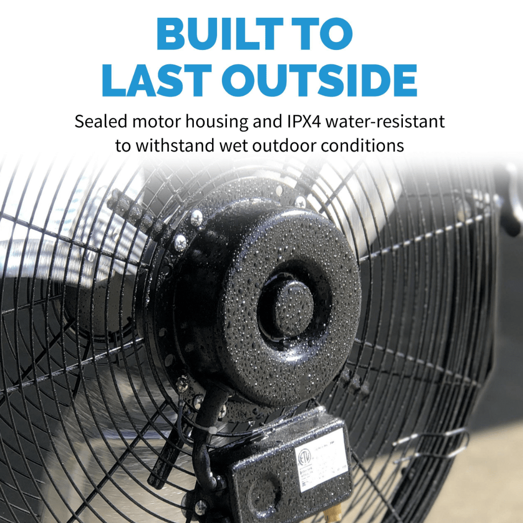 NewAir Outdoor Rated High Velocity 3-Speed Fan - Built to Last Outside