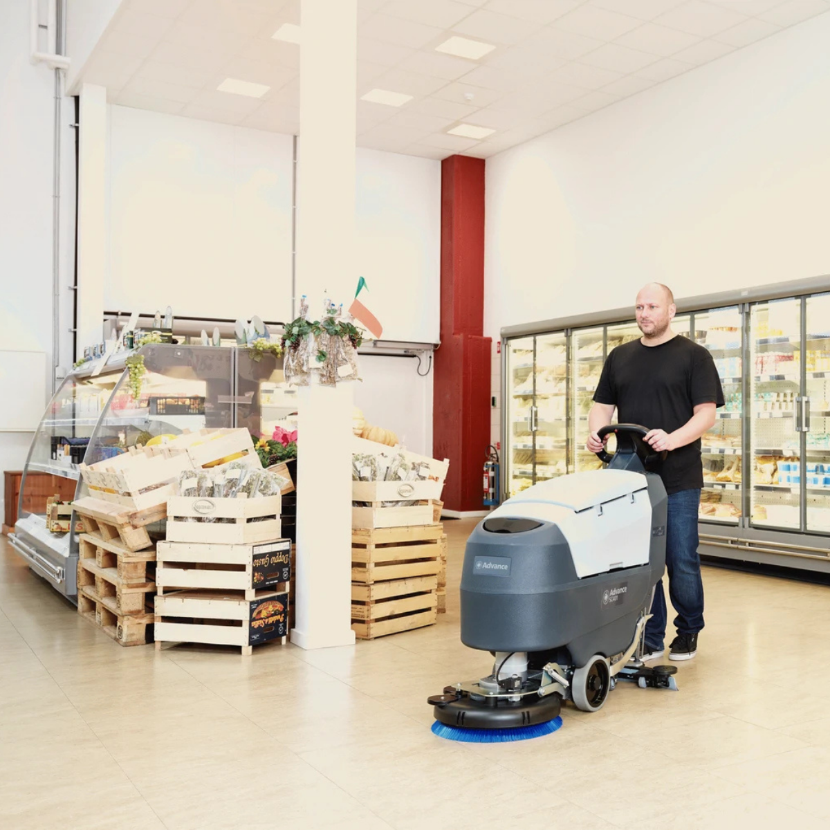 Nilfisk Advance SC401 17B Battery Operated Automatic Walk Behind Floor Scrubber - Lifestyle 4