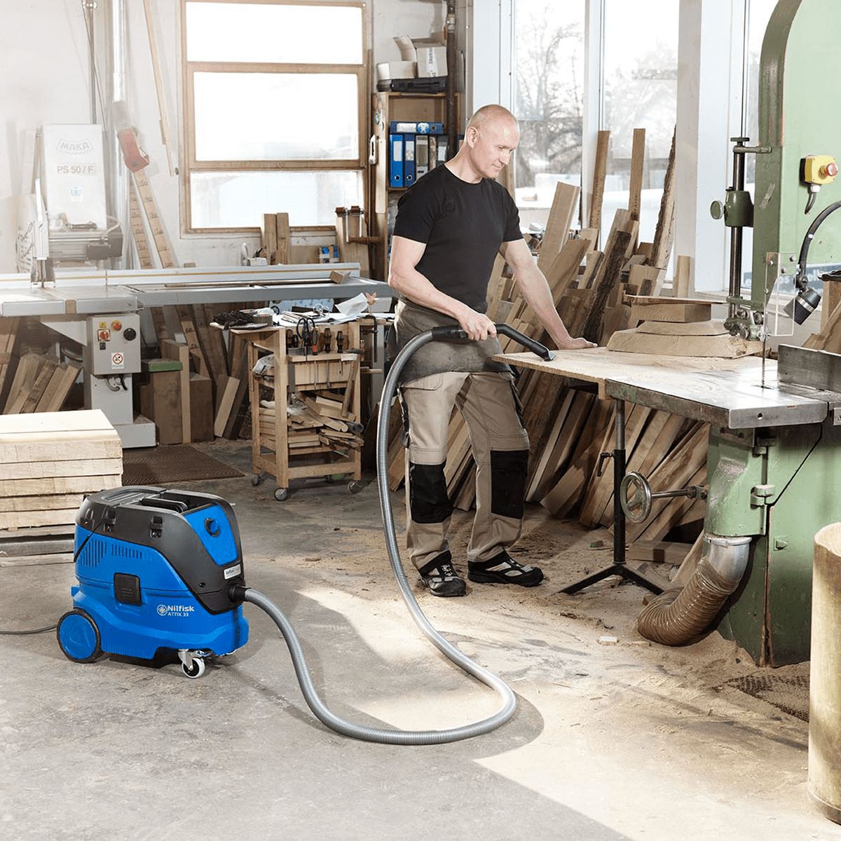 Nilfisk Attix 33-01 IC Vacuum - In Use