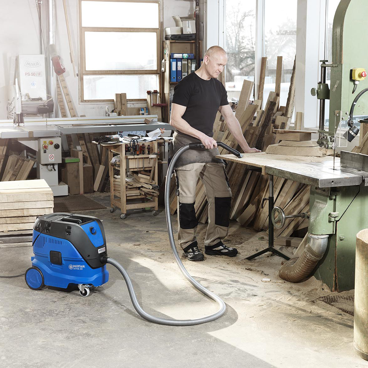 Nilfisk Attix 33-01 IC Vacuum - In Use