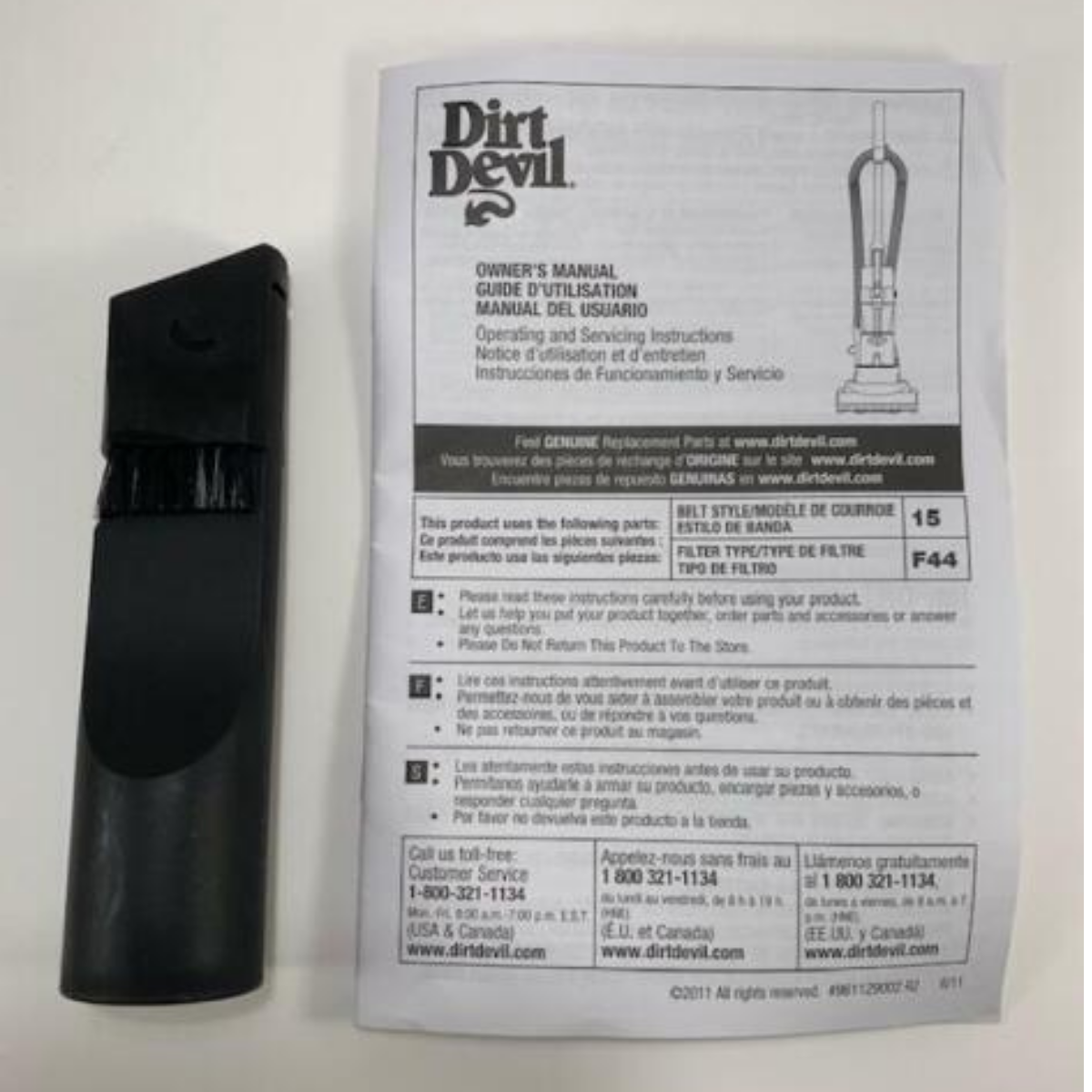 Nilfisk Eliminator Series Crevice Nozzle 1408258000 -Manual