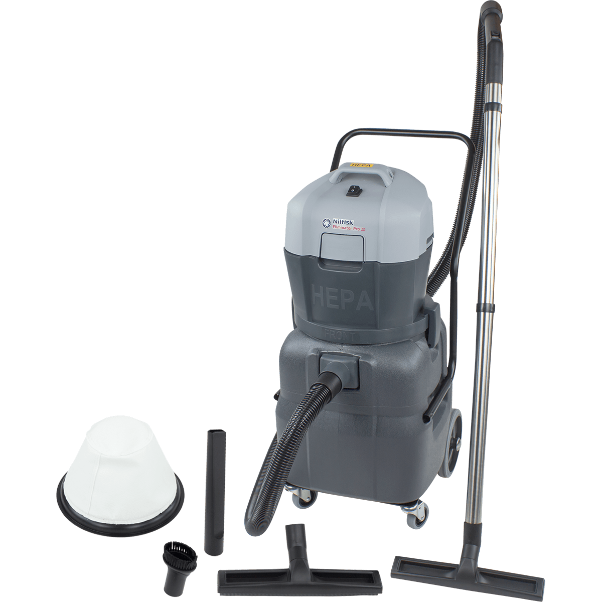 Nilfisk Eliminator Pro 2 HEPA Vacuum - all included accessories