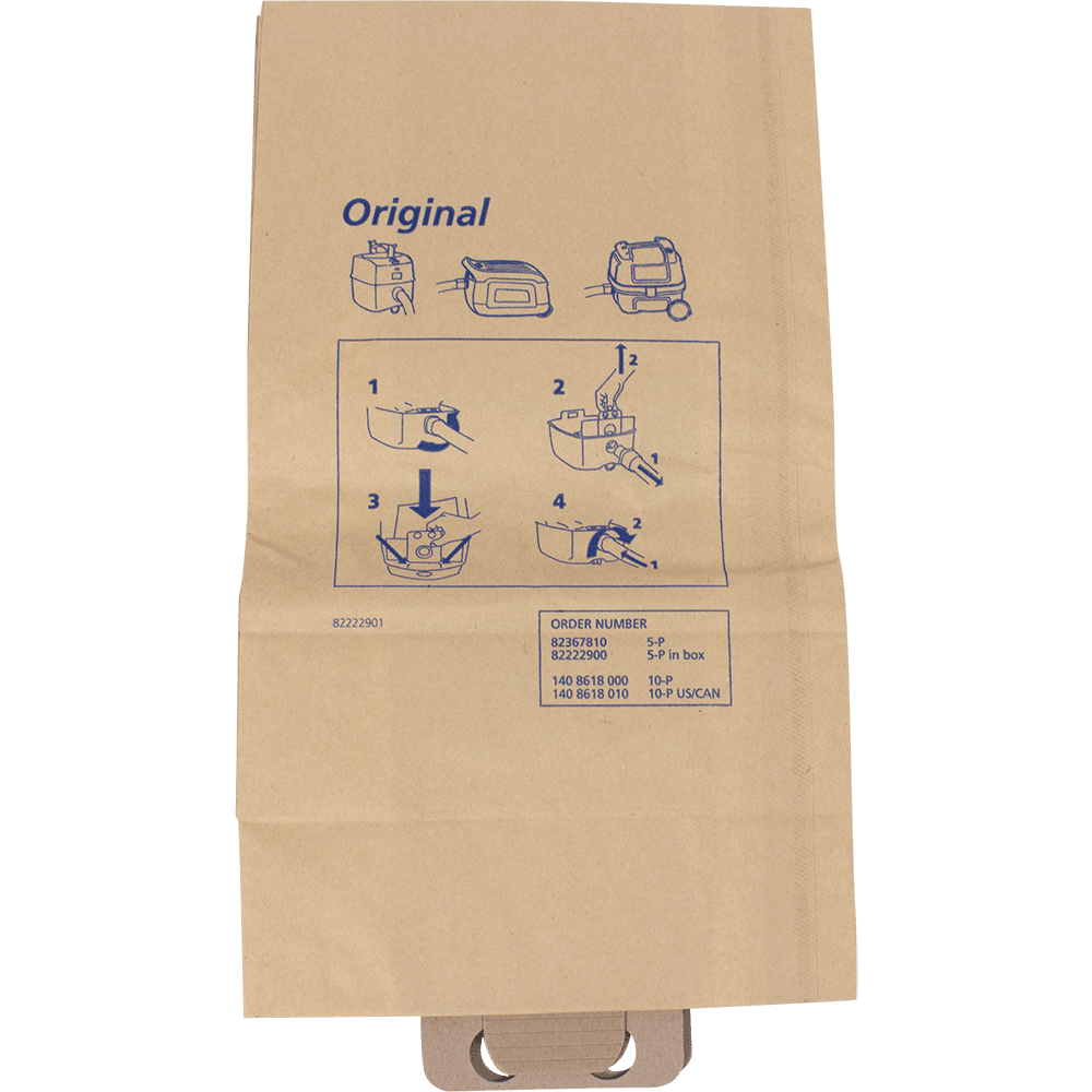 Nilfisk GD1010 Disposable Paper Bags 82367810