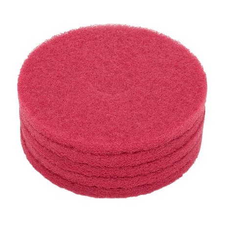 Nilfisk Replacement 14-inch Red Scrubbing Pads Pack of 5 - Set