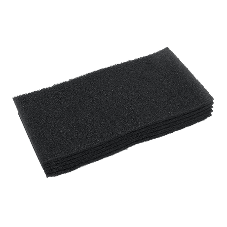 Nilfisk Replacement 14 x 20 Black Stripping Pads Pack of 5 - Main