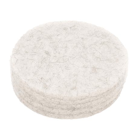 Nilfisk Replacement 20-inch Natural Blend White Medium Aggressive Burnishing Pads - 5 Pack - Main