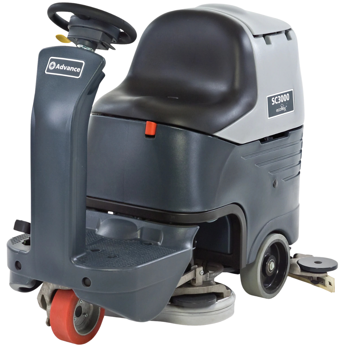 Nilfisk SC3000 Battery Ride-On Floor Scrubber - Angle