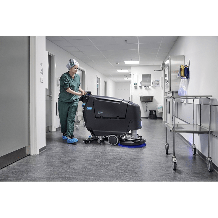 Nilfisk SC550 Battery Walk Behind Floor Scrubber - Lifestyle 3
