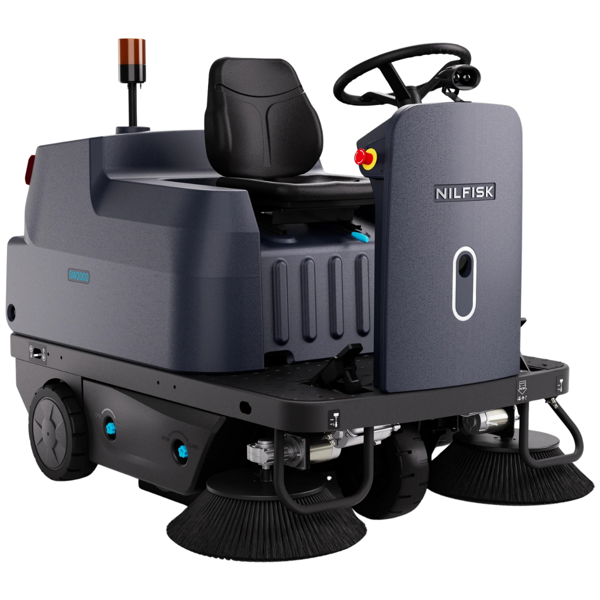 Nilfisk SW3000 Battery-Operated Ride-On Sweeper - Main