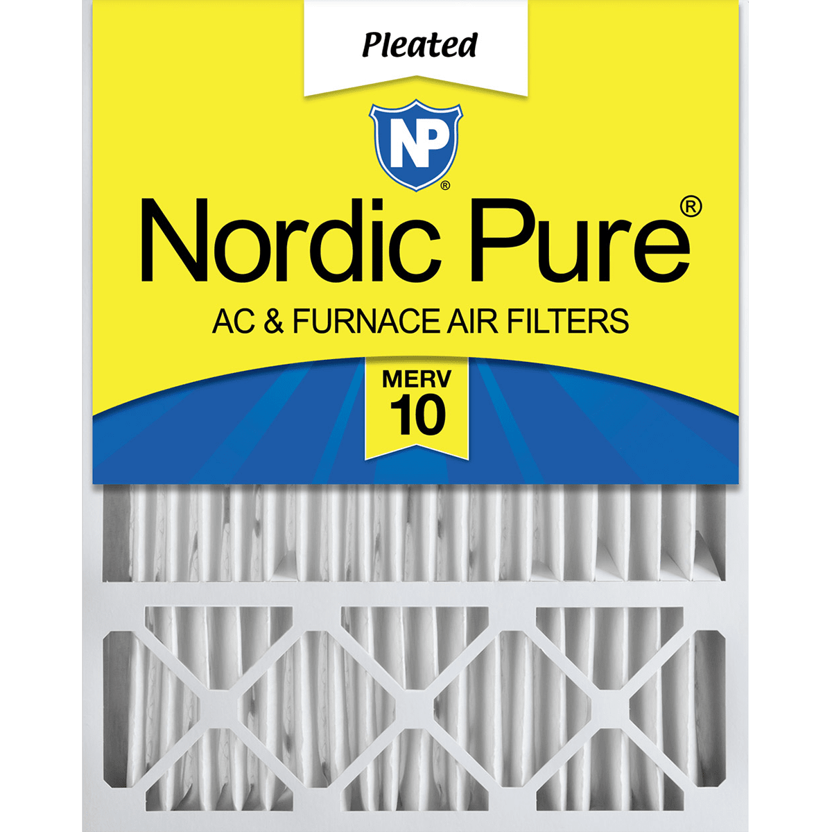 Nordic Pure MERV 10 5-in. Pleated Furnace Filters - 16x20x5 Main