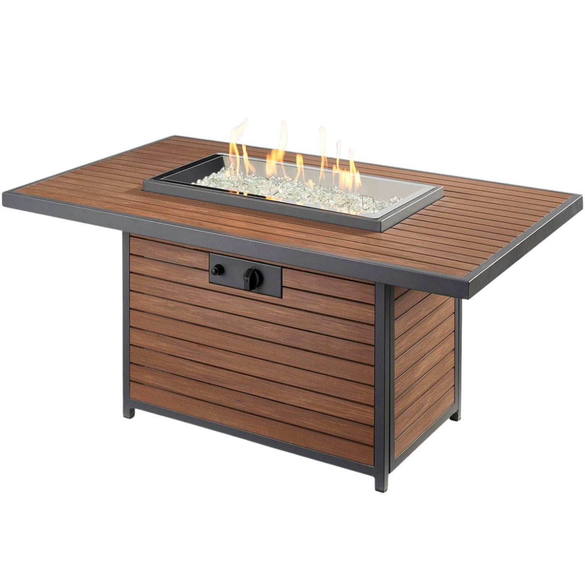 Outdoor Greatroom 50-In Umber Brown Kenwood Gas Fire Pit Table - Main